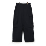 Field cargo pants (garment dye) BLACK