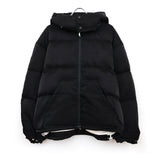 Hoodie puffer jacket BLACK
