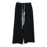 Wide sweat pants BLACK