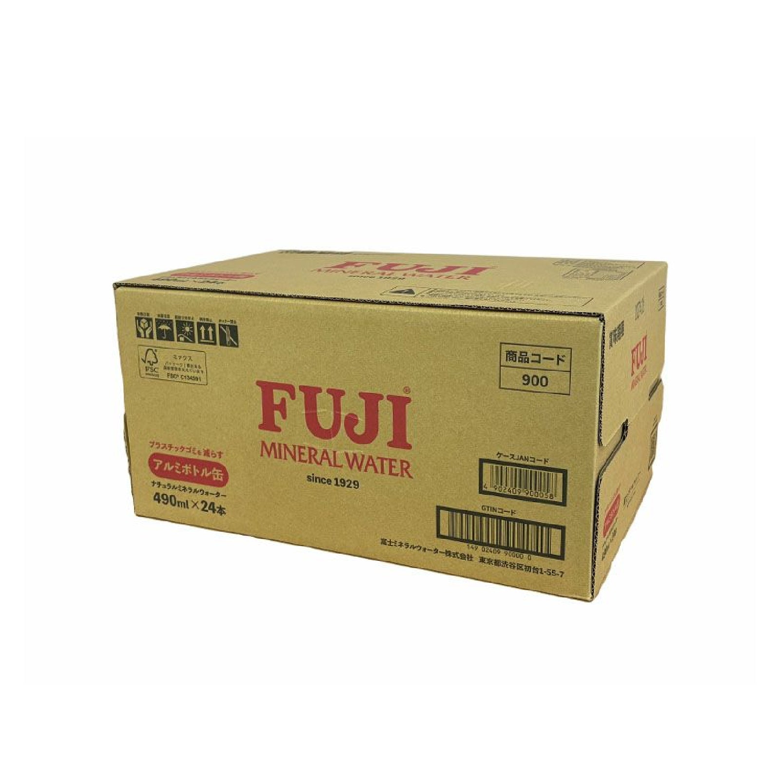 富士ミネラルウォーター<br/>490ml×24本