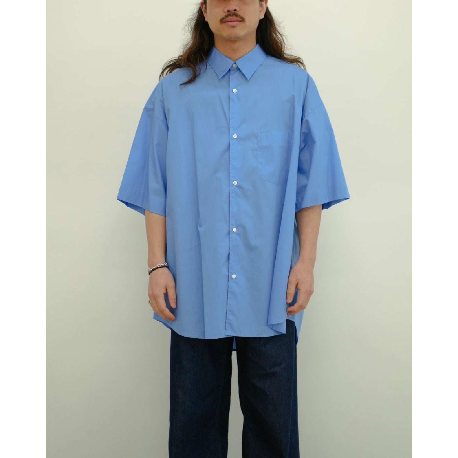 Broad S/S Oversized Regular Collar Shirt