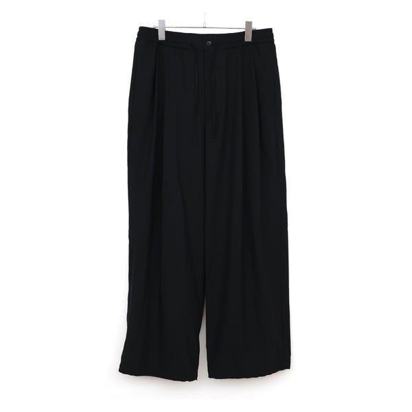 Wool Hopsack Drawstring Track Pants