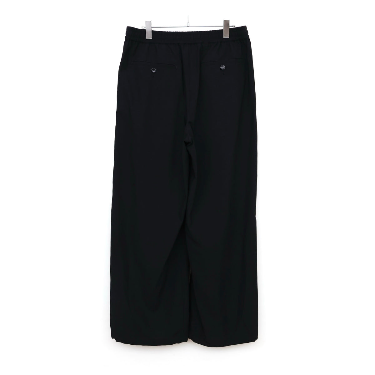Wool Hopsack Drawstring Track Pants