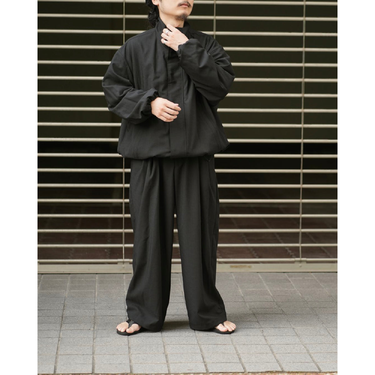 Wool Hopsack Track Jacket