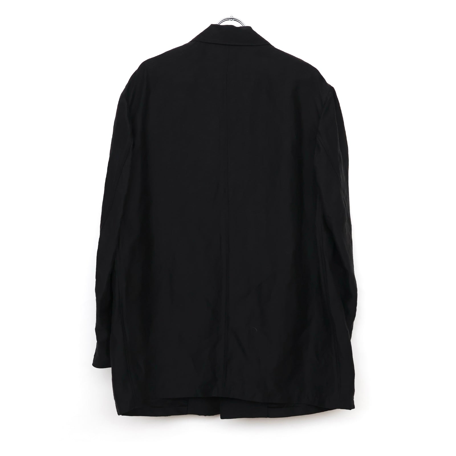 Linen Cupro Back Satin Work Jacket