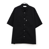 Solotex Twill S/S Oversized Box Shirt BLACK