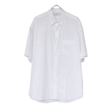 Broad S/S Oversized Regular Collar Shirt WHITE