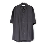 Broad S/S Oversized Regular Collar Shirt C.GRAY