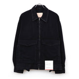 Selvage Denim Zip Jacket BLACK_DARK FADE