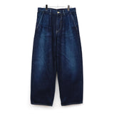 Selvage Denim Two Tuck Pants INDIGO_DARK FADE