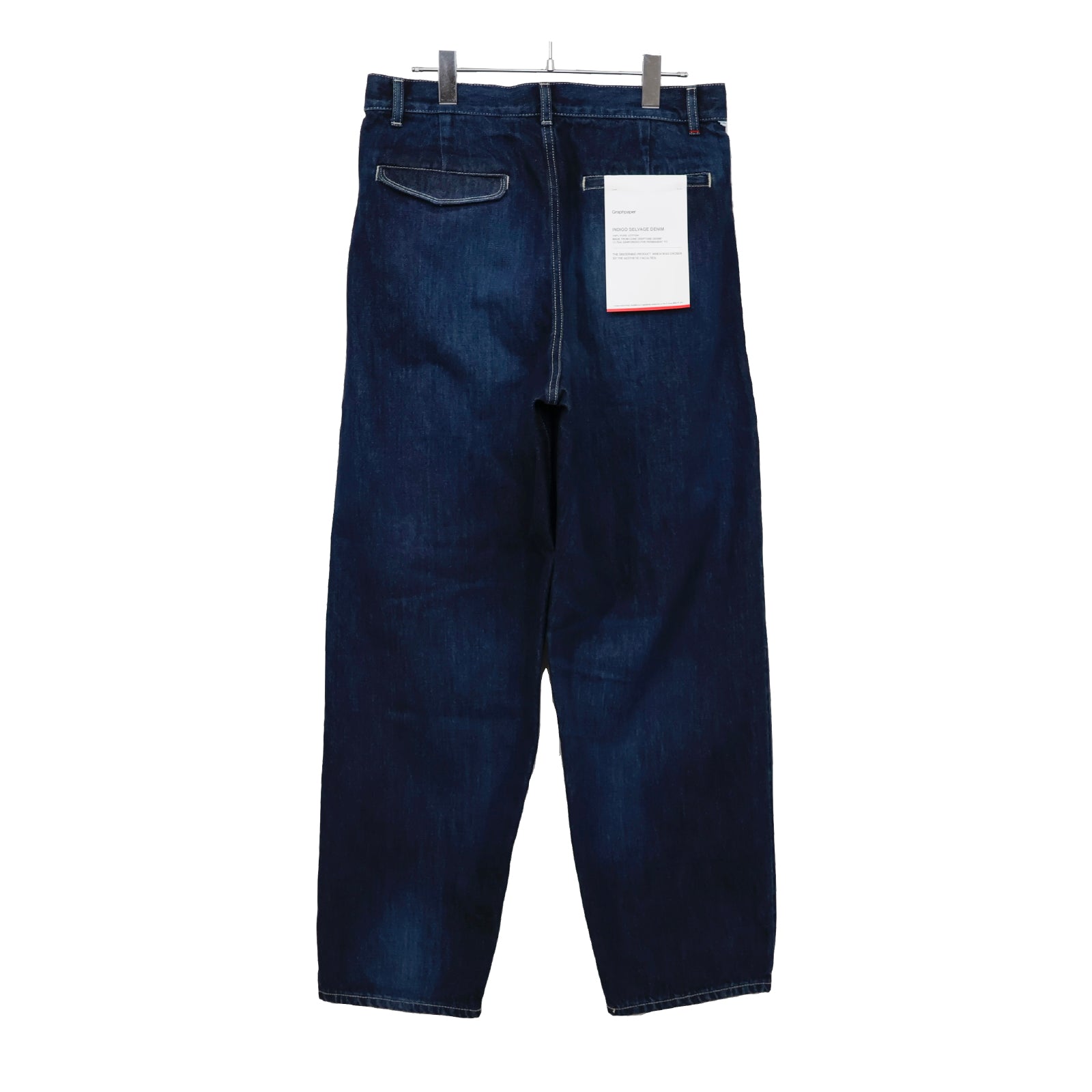 Selvage Denim Two Tuck Tapered Pants - ref. / Web Store