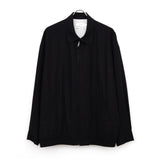 Brushed Cotton Gabardine Swing Top Jacket BLACK