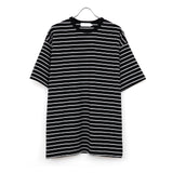 Tri Spun Border S/S Tee BLACK × WHITE