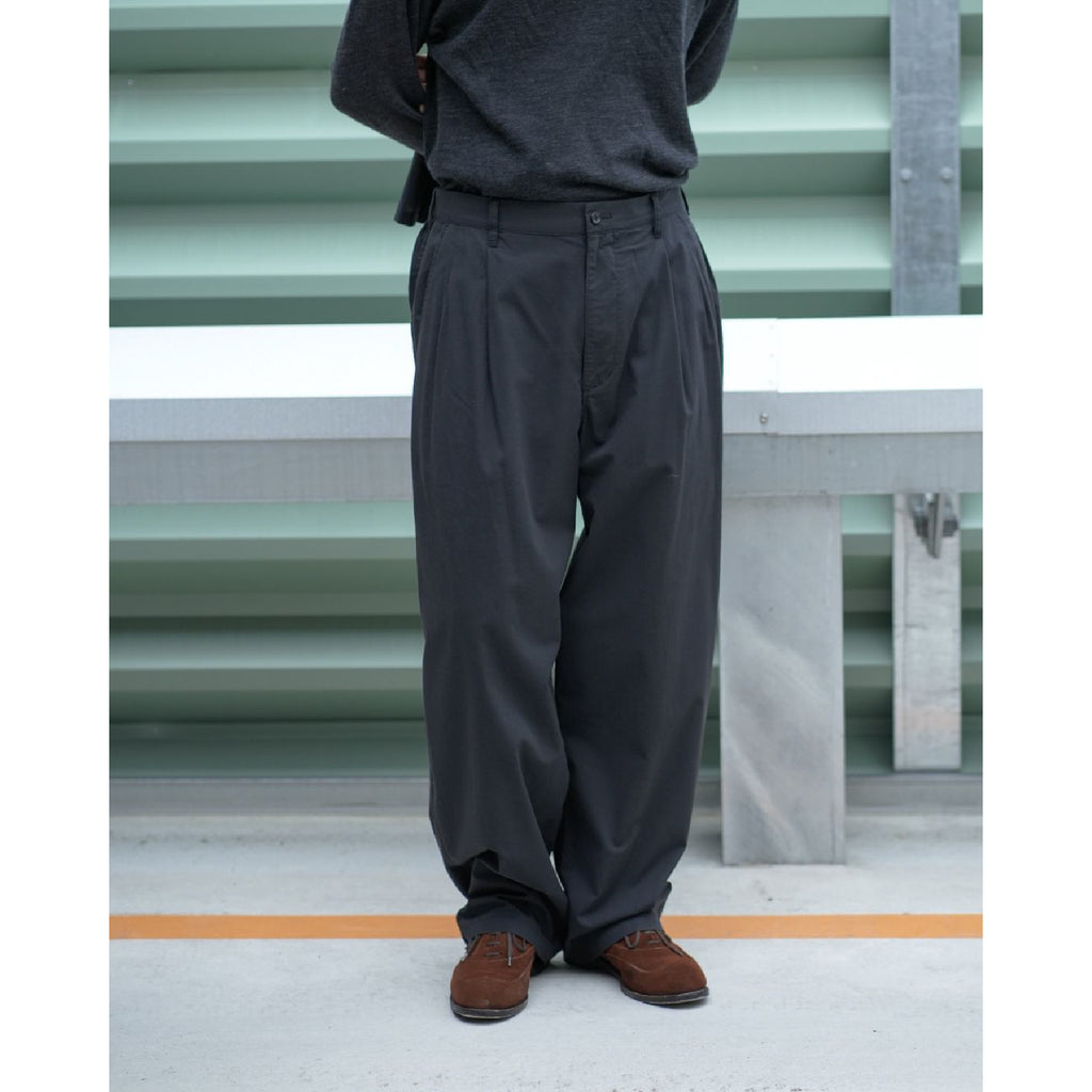 Cotton Wool Poplin Oversized Slacks - ref. / Web Store