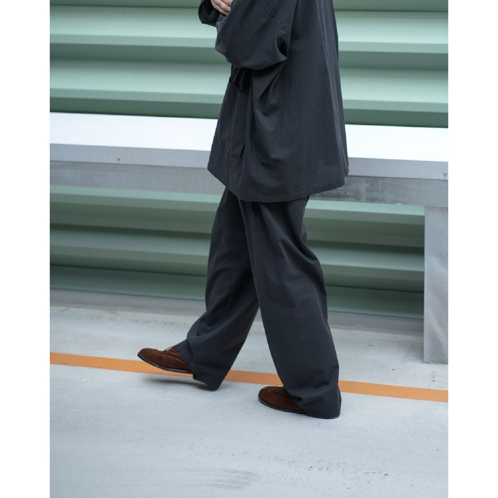 Cotton Wool Poplin Oversized Slacks - ref. / Web Store