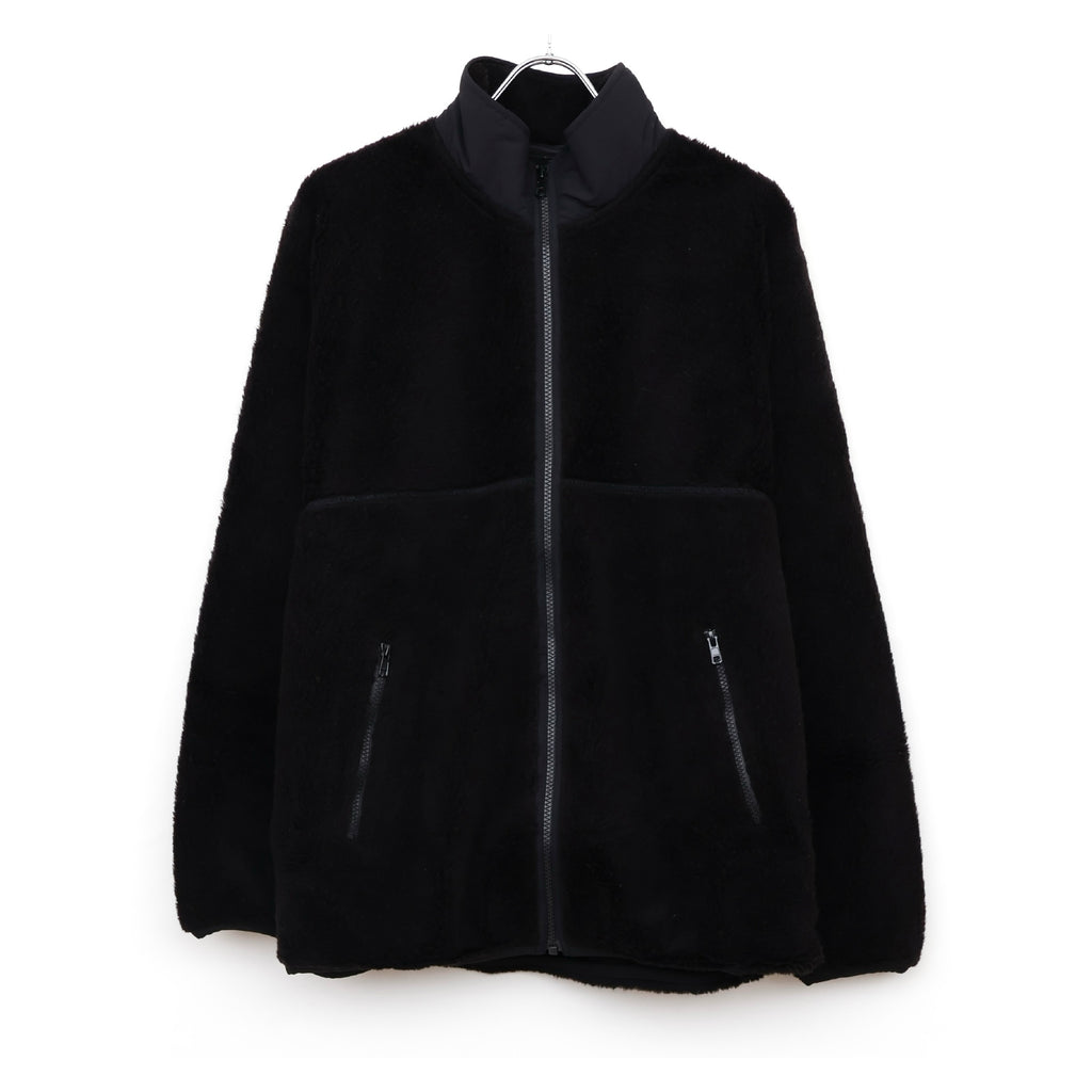 Wool Boa Zip-Up Blouson