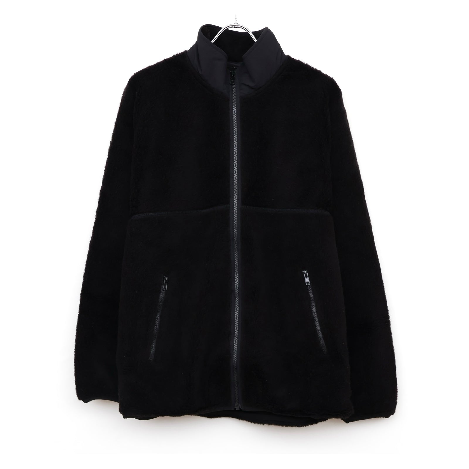 Wool Boa Zip-Up Blouson