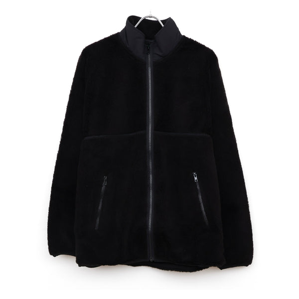 Wool Boa Zip-Up Blouson
