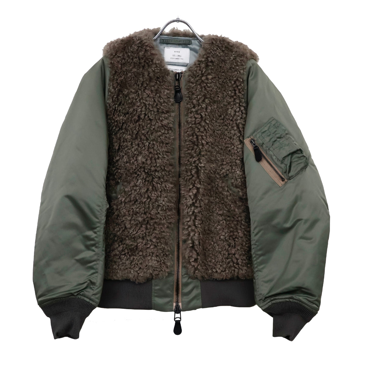 FAUX SHEARLING TYPE MA-1 JACKET