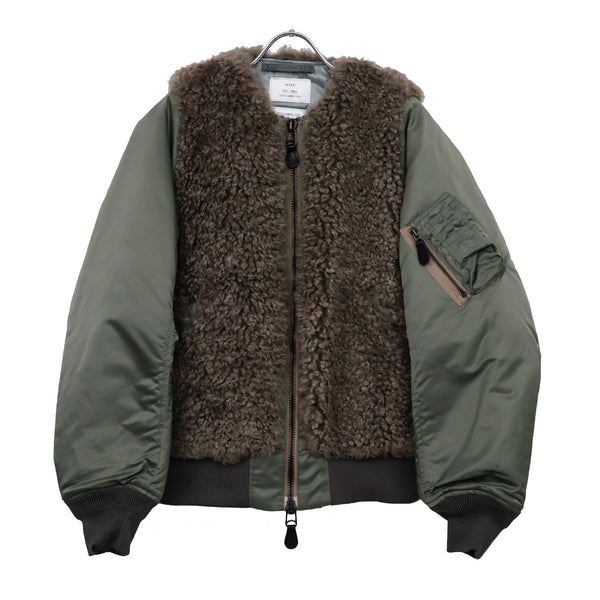 FAUX SHEARLING TYPE MA-1 JACKET
