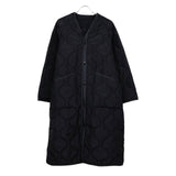 QUILTED LINER COAT BLACK