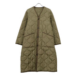 QUILTED LINER COAT KHAKI