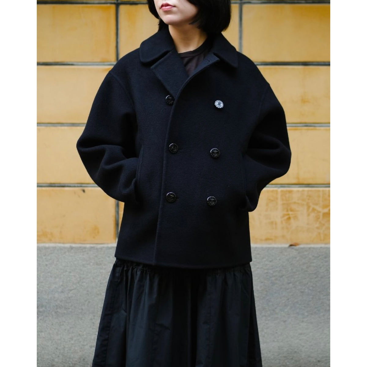 DOUBLE-FACED PEA COAT