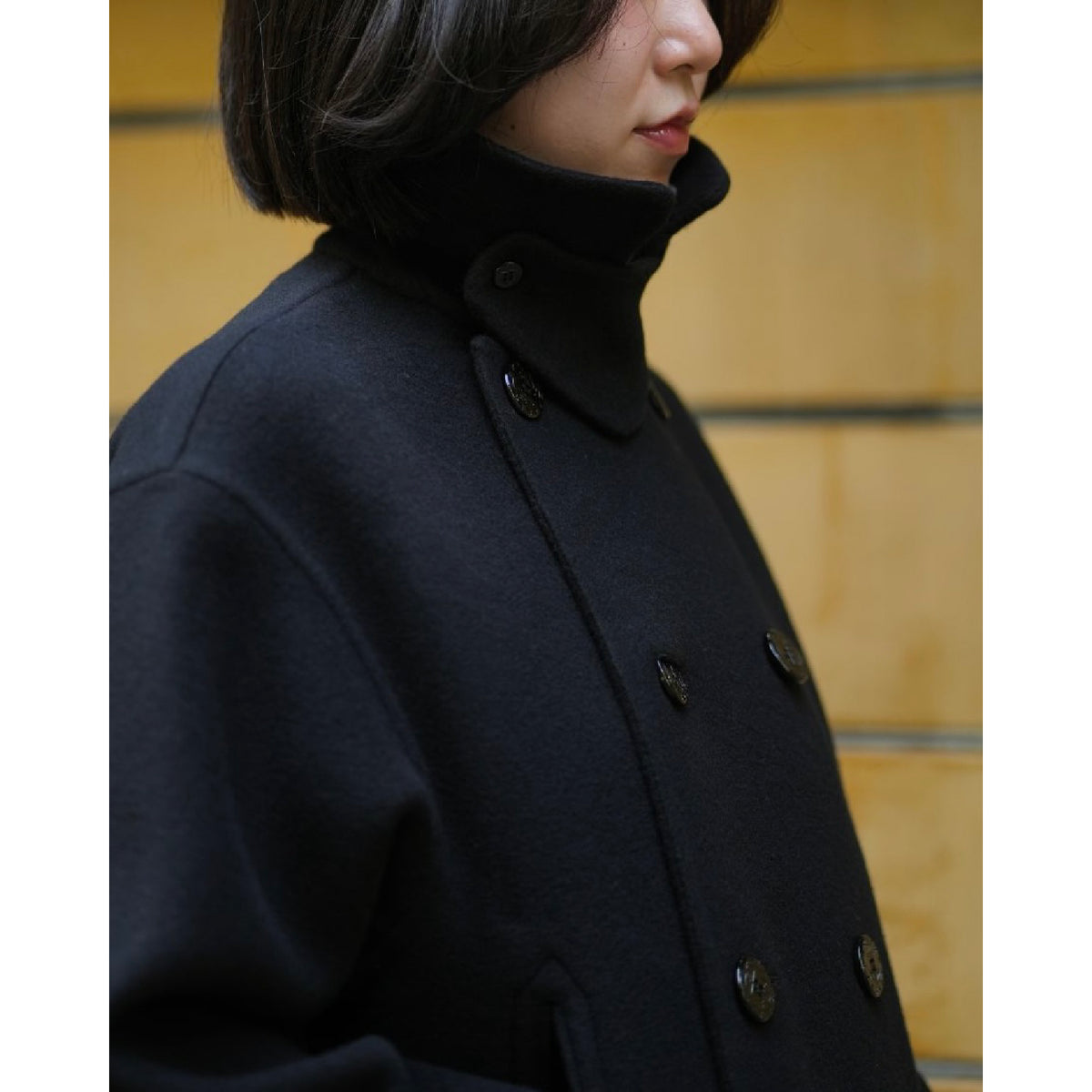 DOUBLE-FACED PEA COAT