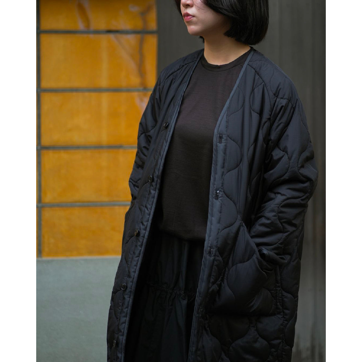 QUILTED LINER COAT