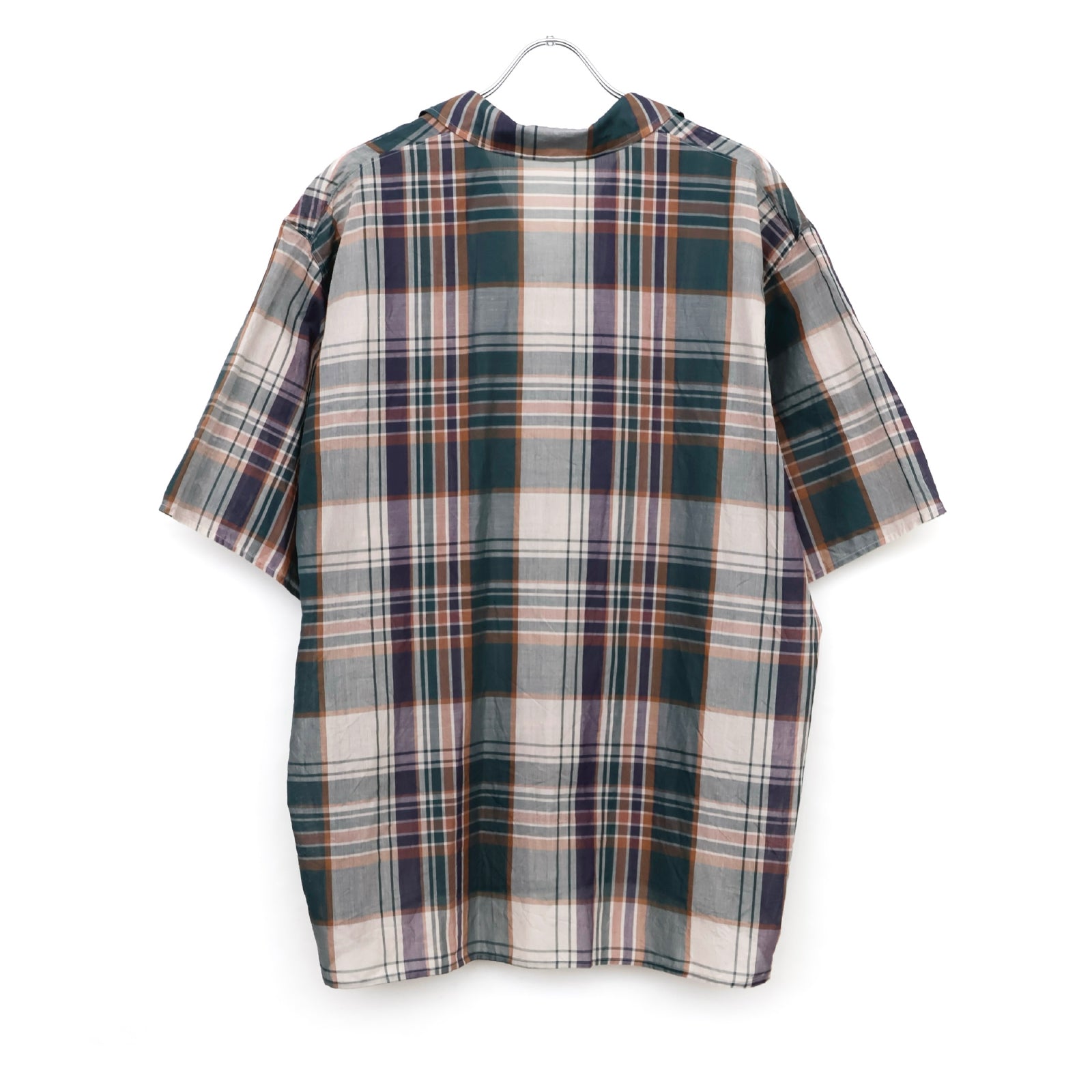 Gauze Plaid Pullover SS Shirt