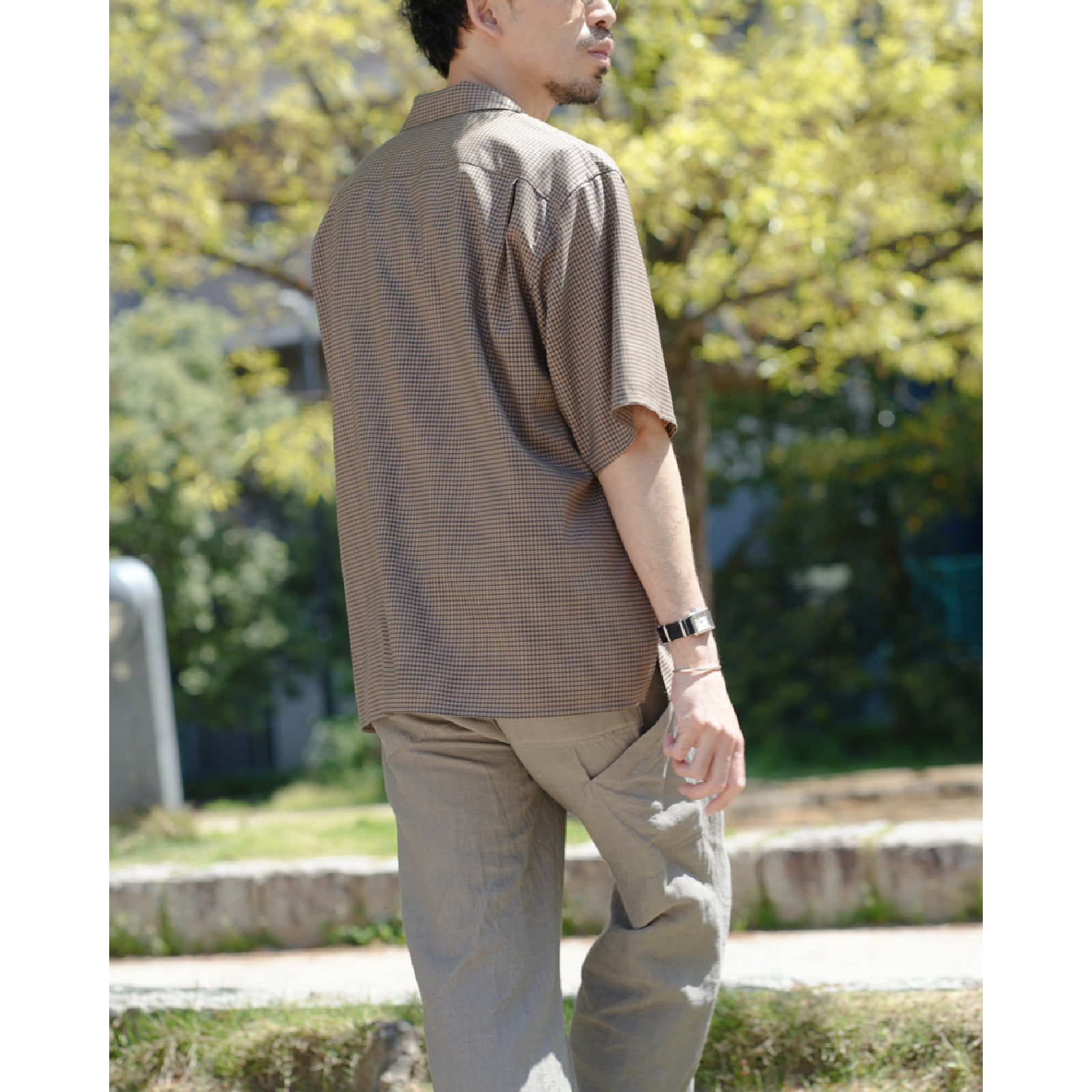Summer Wool Open Collar SS Shirt