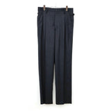 Wool Light Gabardine Shoecut Slacks TOP CHARCOAL