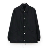 Silk Poly Coach Jacket BLACK