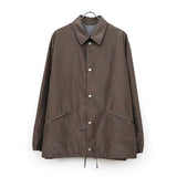 Silk Poly Coach Jacket STONE GREY