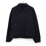 Dyed Denim Work Jacket BLACK