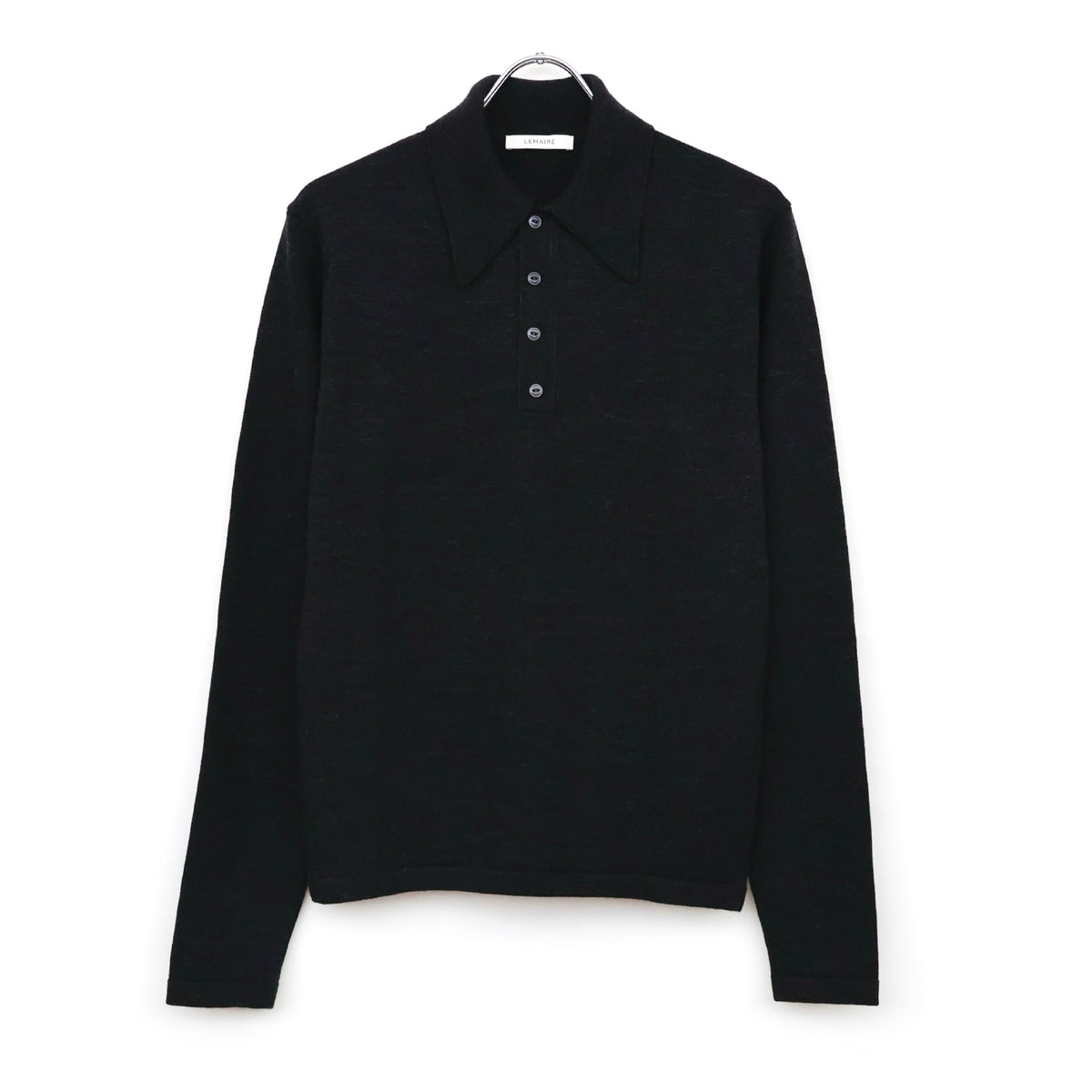LS KNITTED POLO TOP
