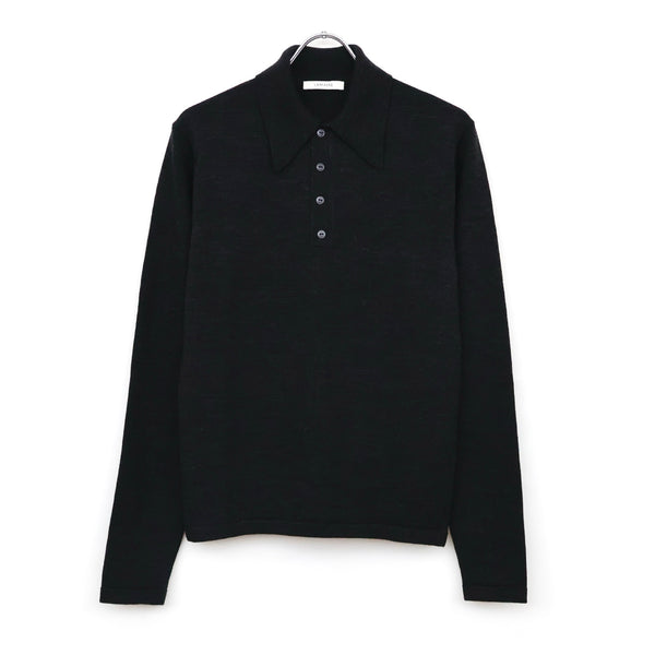 LS KNITTED POLO TOP