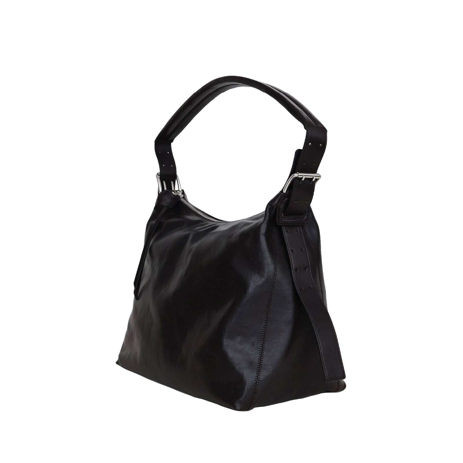 SMALL BELTED HOBO BAG
