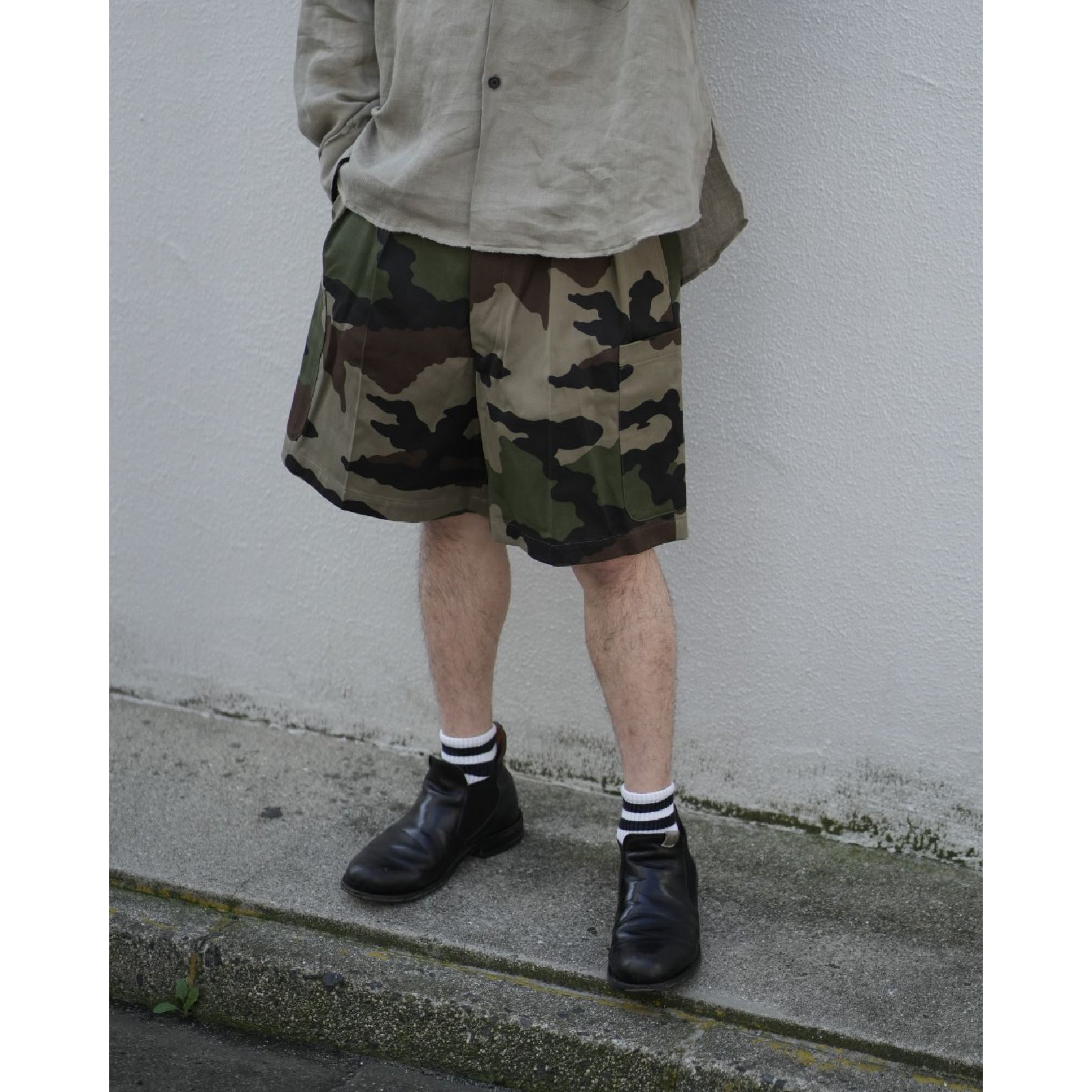 French F2 90's CAMO Cargo Shorts