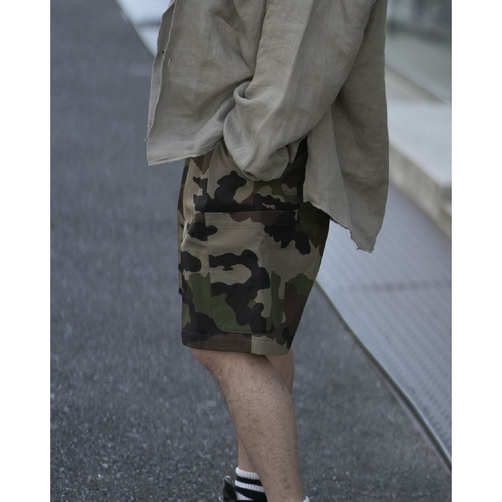 French F2 90's CAMO Cargo Shorts
