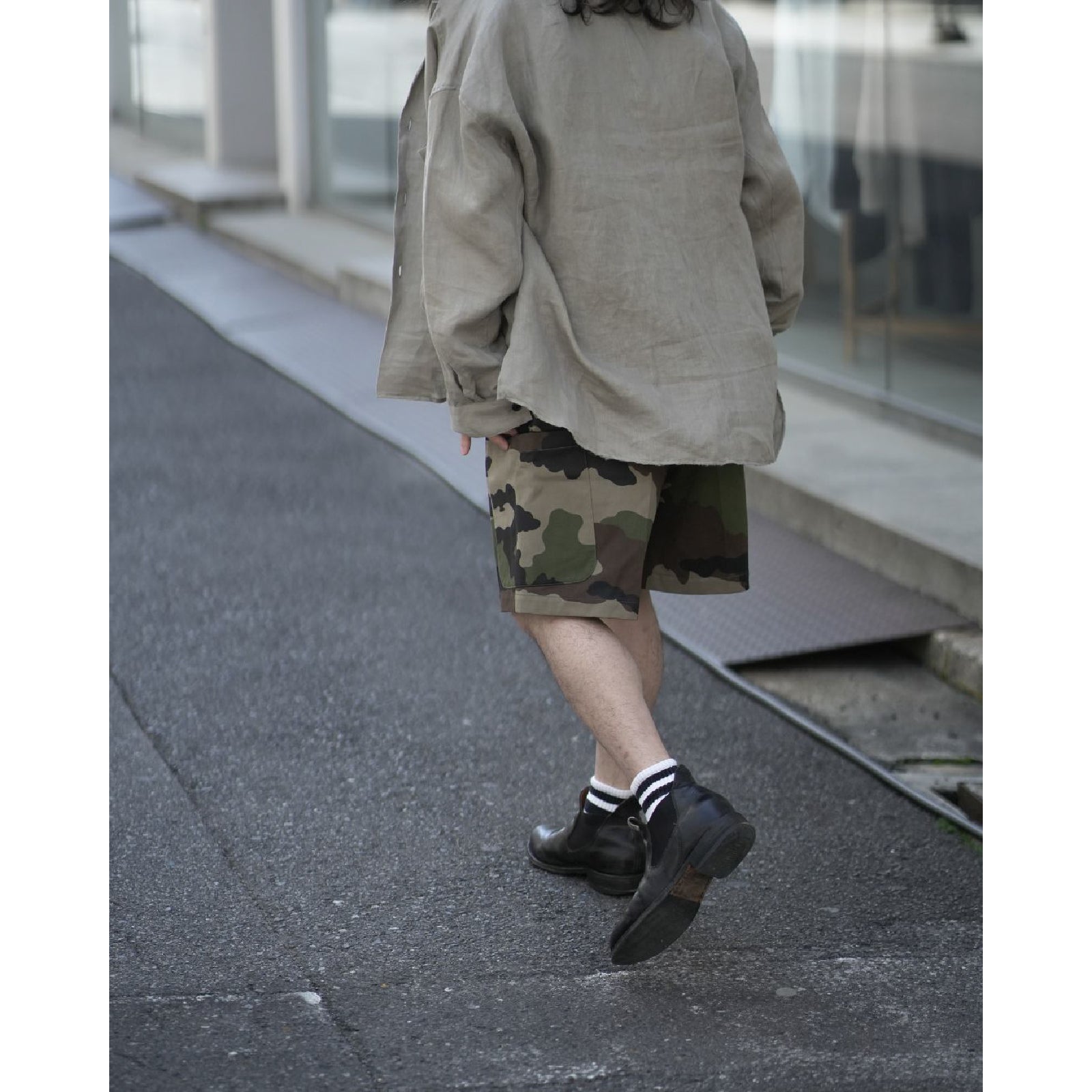 French F2 90's CAMO Cargo Shorts
