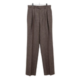 Wool Herringbone Wide BROWN×WHITE