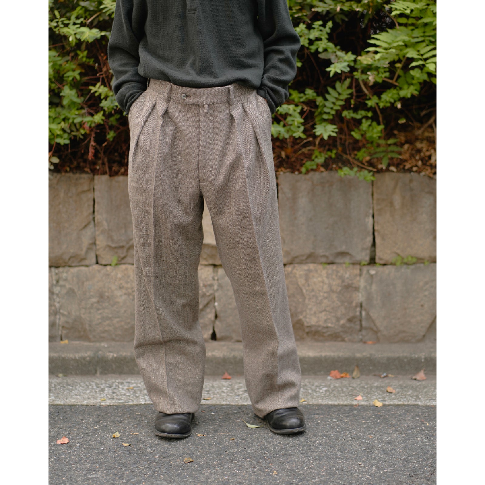 Wool Herringbone Wide