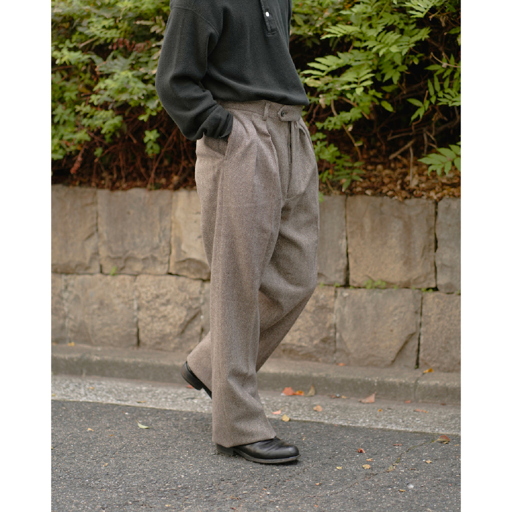 パンツ NEAT marzotto Tweed Herringbone Wide パンツ NEAT marzotto Tweed Herringbone Wide パンツ NEAT