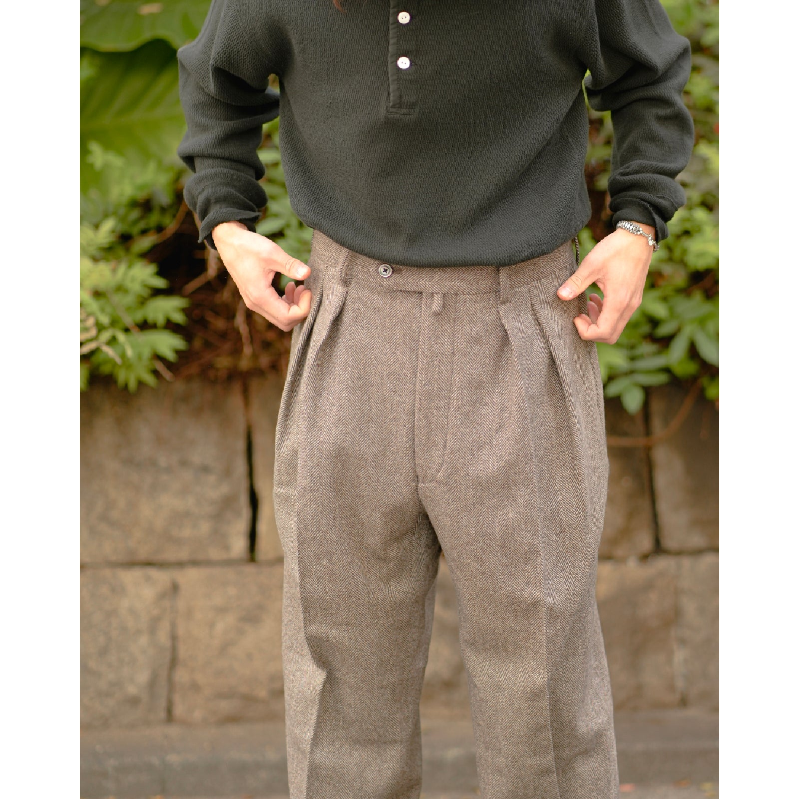 Wool Herringbone Wide