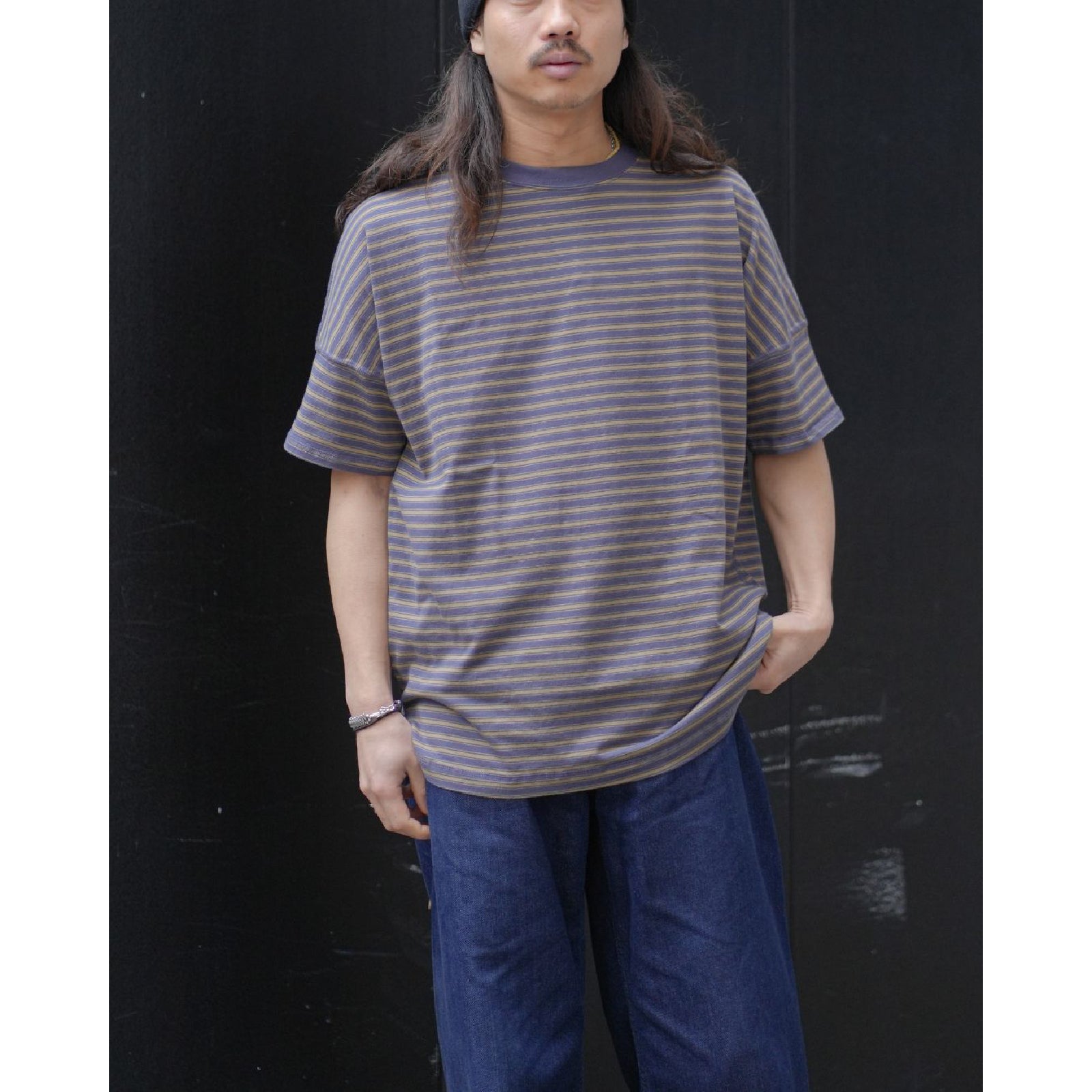 CLERK S/S TEE COTTON JERSEY BORDER