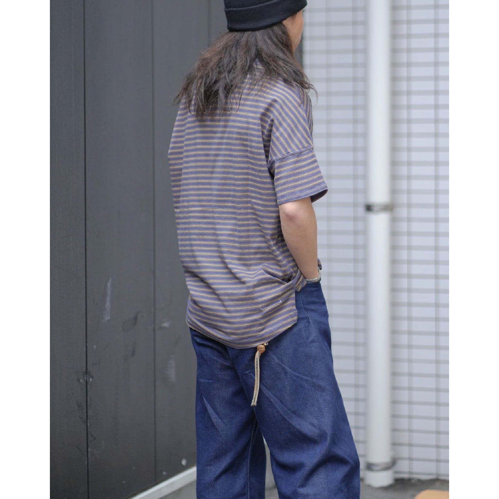 CLERK S/S TEE COTTON JERSEY BORDER