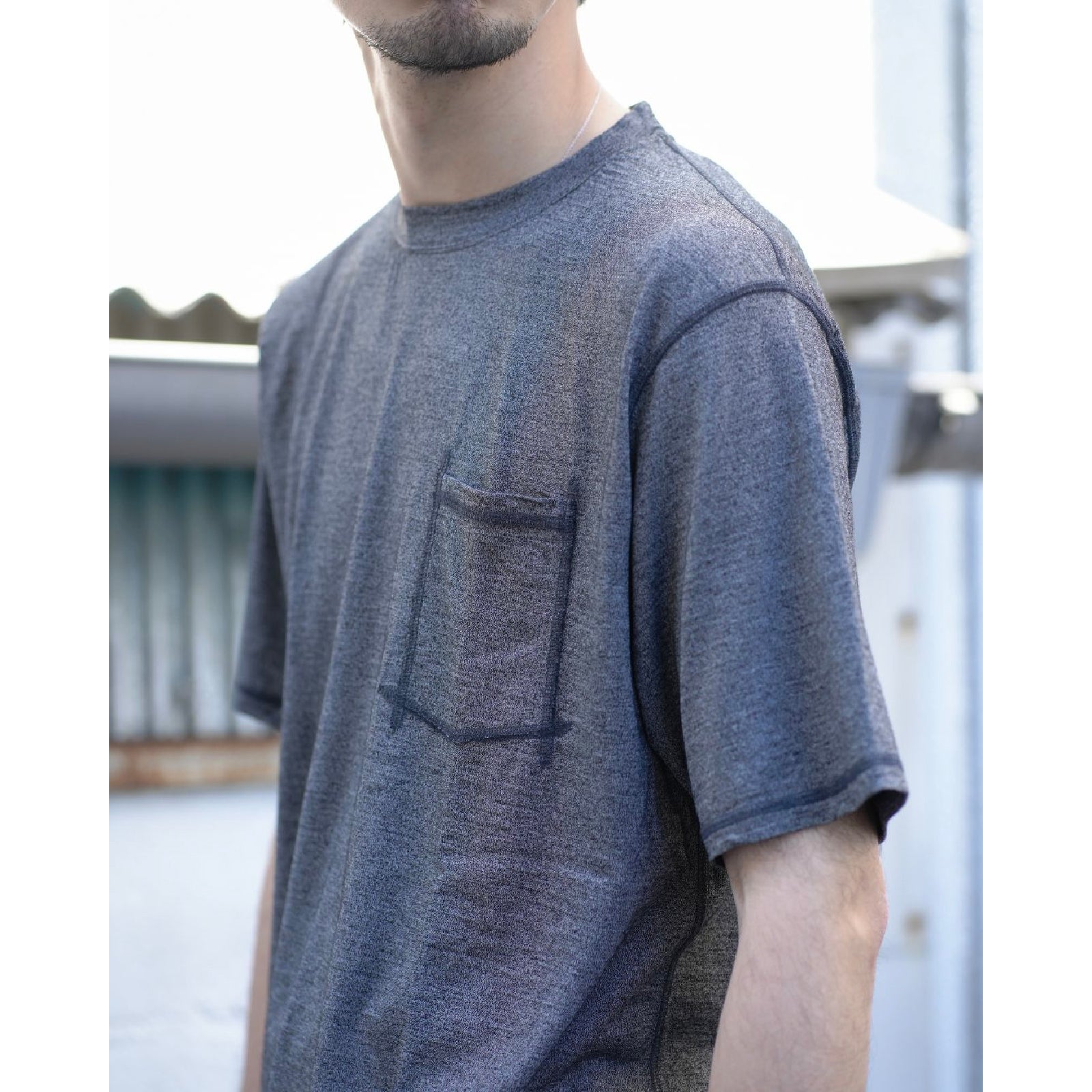 DWELLER S/S TEE MERINO WOOL OVERDYED