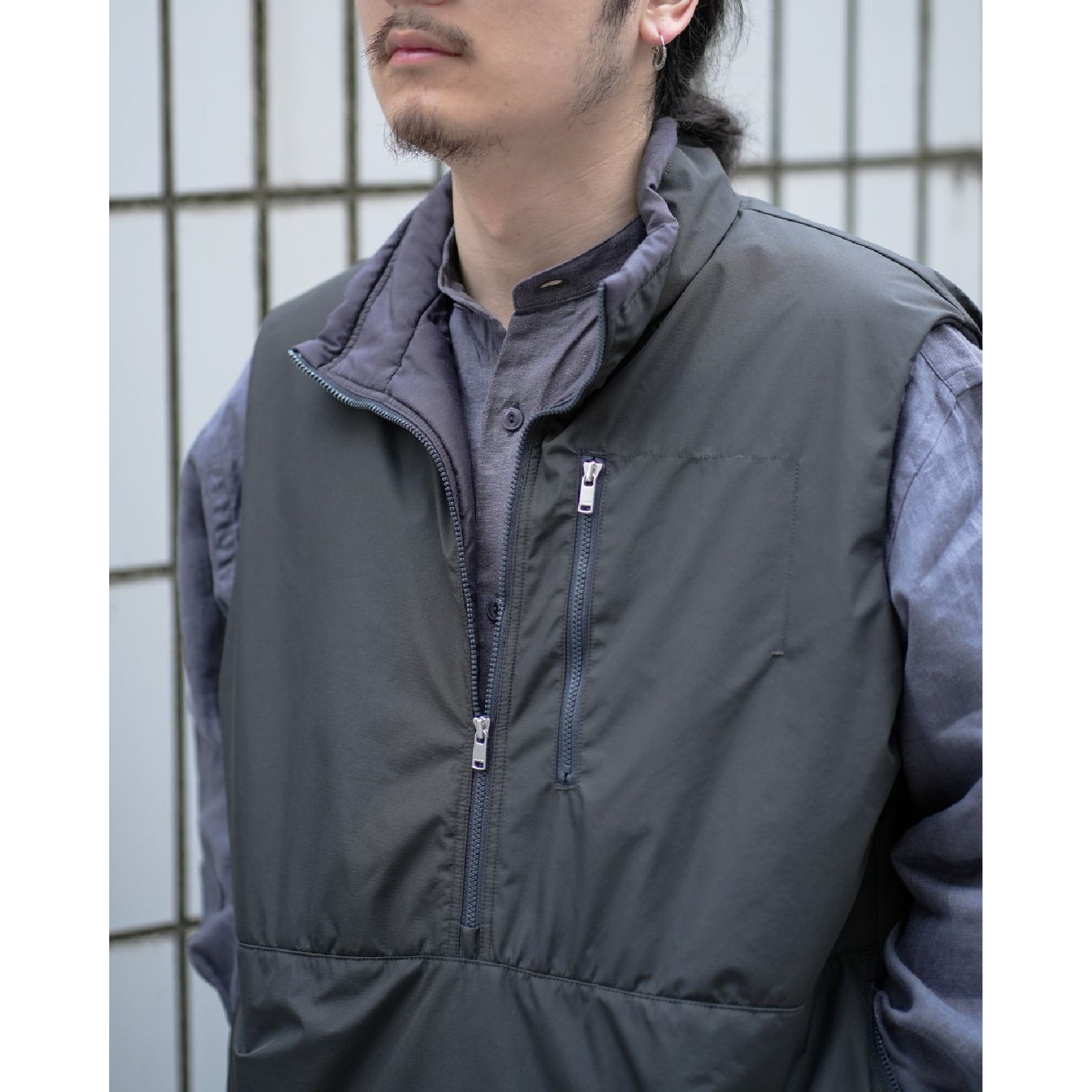 HIKER PULLOVER PUFF VEST POLYESTER MINI RIPSTOP WINDSTOPPER® 3L