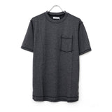 DWELLER S/S TEE MERINO WOOL OVERDYED CHARCOAL